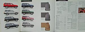 2001 Jeep Cherokee Original Oversized Color Sales Brochure