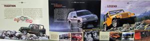 2002 Jeep Grand Cherokee Overland Wrangler Liberty Orig Sales Brochure Folder