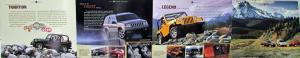 2002 Jeep Grand Cherokee Overland Wrangler Liberty Orig Sales Brochure Folder