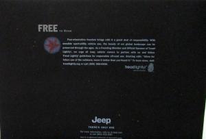 2002 Jeep Liberty Original Color Sales Brochure