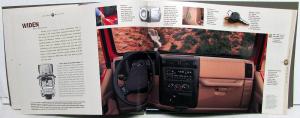 2002 Jeep Wrangler Sport Sahara X SE Models Original Color Sales Brochure