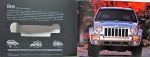 2002 Jeep Liberty Limited Edition & Sport Die Cut Cover Sales Brochure Original