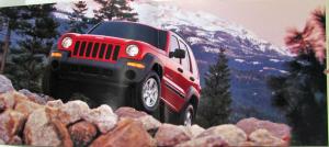 2002 Jeep Liberty Limited Edition & Sport Original Color Sales Brochure XL