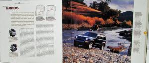 2002 Jeep Liberty Limited Edition & Sport Original Color Sales Brochure XL