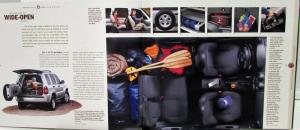 2002 Jeep Liberty Limited Edition & Sport Original Color Sales Brochure XL