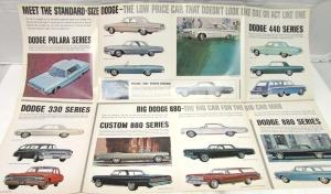 1964 Dodge Dart Polara 440 330 880 Dealer Sales Brochure Large Folder Original