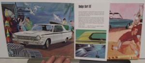 1964 Dodge Dealer Color Sales Brochure Dart GT Polara 500 Custom 880 Convertible
