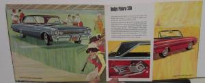1964 Dodge Dealer Color Sales Brochure Dart GT Polara 500 Custom 880 Convertible