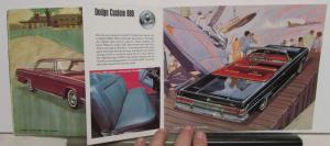 1964 Dodge Dealer Color Sales Brochure Dart GT Polara 500 Custom 880 Convertible