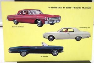 1964 Dodge Dealer Postcard Dependables Dart Standard Size 880 Large