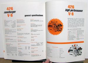 1964 Dodge Dealer Sales Brochure 426 V8 Ramcharger High Performance Features