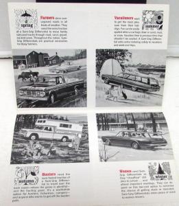 1966 Dodge Dealer Sales Brochure Folder Sure-Grip Differential All Models