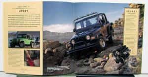 2004 Jeep TJ Rubicon Sahara Sport Color Canadian Sales Brochure Original