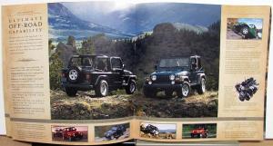 2005 Jeep Wrangler Liberty Grand Cherokee Color Sales Brochure Original