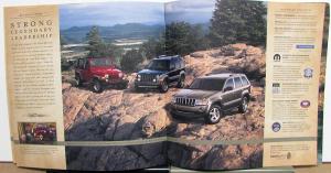 2005 Jeep Wrangler Liberty Grand Cherokee Color Sales Brochure Original