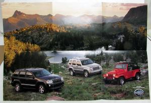 2005 Jeep Cherokee Liberty Wrangler Rocky Mountain Edition Sales Brochure Folder