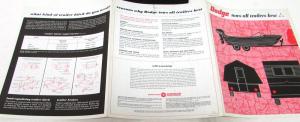 1966 Dodge Dealer Sales Brochure Trailer Towing Package Options Tips