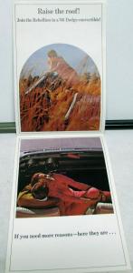 1966 Dodge Dealer Color Sales Brochure Folder Polara 500 Dart GT Coronet 440