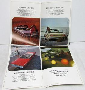 1966 Dodge Dealer Color Sales Brochure Folder Polara 500 Dart GT Coronet 440