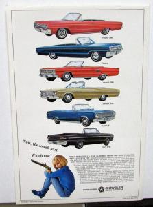 1966 Dodge Dealer Color Sales Brochure Folder Polara 500 Dart GT Coronet 440
