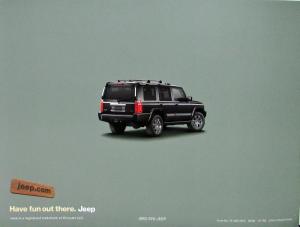 2009 Jeep Commander Sport Limited Overland Original Sales Brochure
