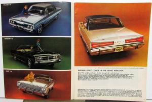 1966 Dodge Monaco Polara Coronet Dart Dealer Color Sales Brochure Orig