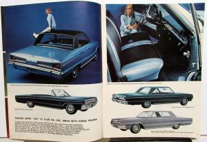 1966 Dodge Monaco Polara Coronet Dart Dealer Color Sales Brochure Orig