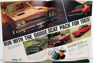 1968 Dodge Charger Coronet Dart Scat Pack Oct 68 News Magazine 1969 New Models