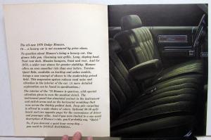 1970 Dodge Dealer Color Prestige Sales Brochure Monaco Options Features