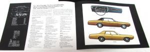 1972 Dodge Dealer Color Sales Brochure Folder Coronet