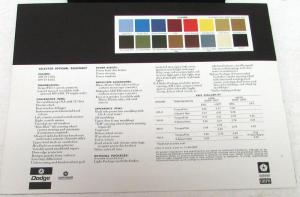 1972 Dodge Dealer Color Sales Brochure Folder Coronet