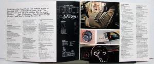 1972 Dodge Charger Rallye SE Dealer Color Sales Brochure Folder