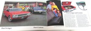 1972 Dodge Canadian Dealer Sales Brochure Full Line Charger Challenger Dart
