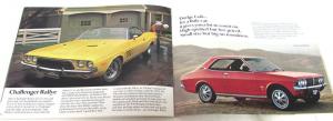 1972 Dodge Canadian Dealer Sales Brochure Full Line Charger Challenger Dart