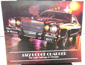 1977 Dodge Charger Dealer Color Sales Brochure The Night Belongs To Charger