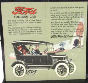 Original 1923 Ford Dealer Color Pocket Sales Brochure Better Than Before