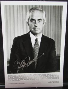 Original Chevrolet Roger Penske Press Photo 5 X 7 Signed Indy Car