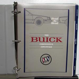 1988 Buick Competitive Product Manual Comparisons Technical Specs Dimensions NIB