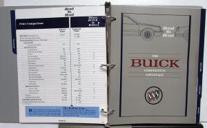 1988 Buick Competitive Product Manual Comparisons Technical Specs Dimensions NIB