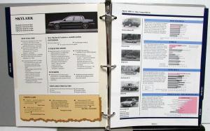 1988 Buick Competitive Product Manual Comparisons Technical Specs Dimensions NIB