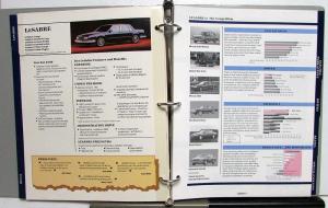 1988 Buick Competitive Product Manual Comparisons Technical Specs Dimensions NIB