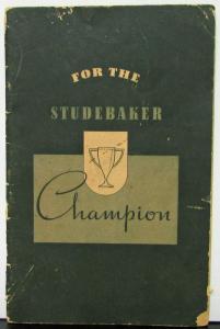 1939 ? Studebaker Champion Accessories Catalog Sales Manual Book Original