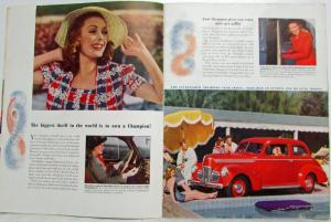 1939 Studebaker Champion Color Sales Brochure Original