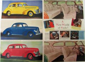 1939 Studebaker Champion Sedan Coupe Custom Color Sales Brochure Original
