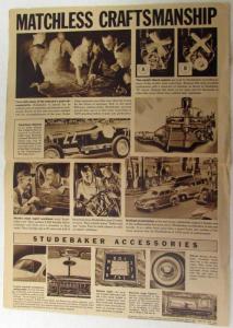 1939 Studebaker DeLuxe Models Sales Brochure Folder Original