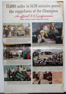 1940 Studebaker Champion Sedan Coupe Color Sales Brochure Original