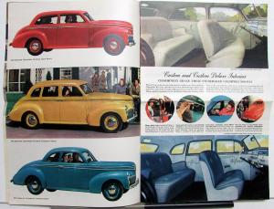 1941 Studebaker Champion Sedan & Coupe Color Sales Brochure Original