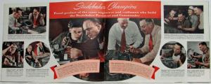 1942 Studebaker Champion Sedan & Coupe Color Sales Brochure Original