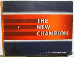 1939 Studebaker Dealer Album The New Champion Models Large Features Options