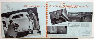 1939 Studebaker Dealer Album The New Champion Models Large Features Options